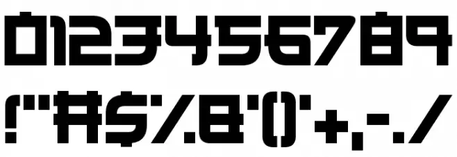 Japanese 3017 Font OTHER CHARS