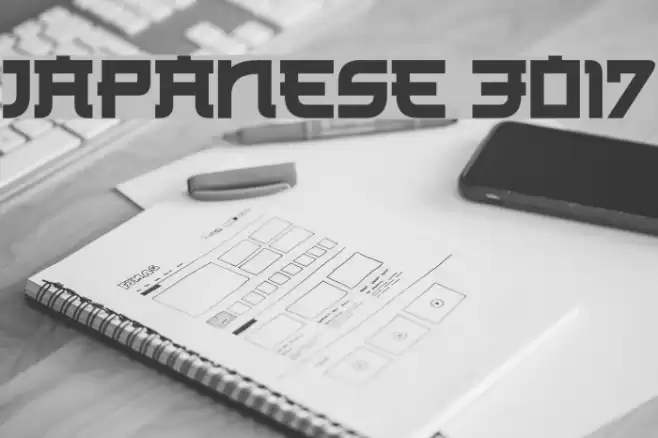 Japanese 3017 Font examples