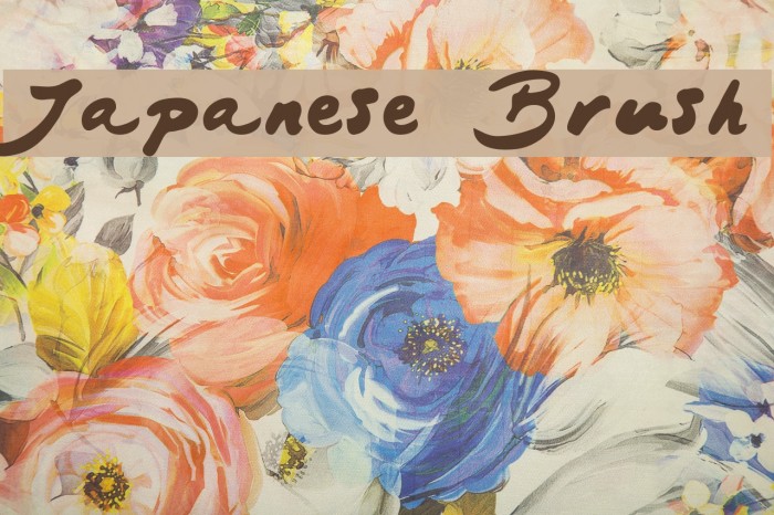 Japanese Brush Font examples