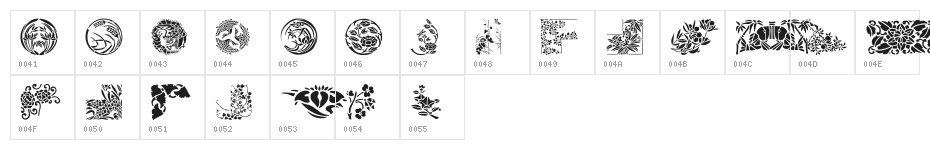 Japanese Designs Character Map