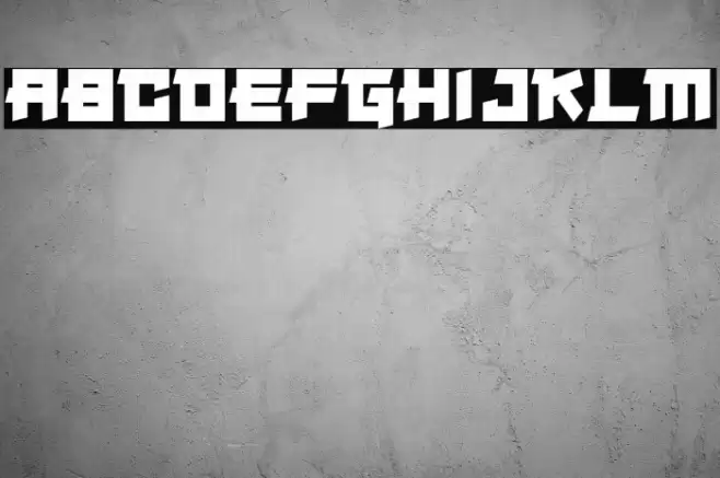 Japanese Robot Font examples