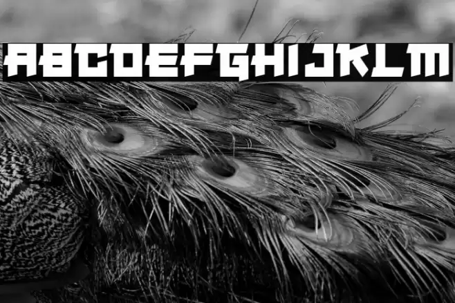 Japanese Robot Font examples