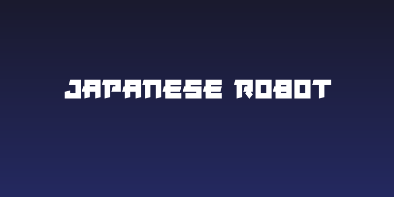 Japanese Robot Social Header