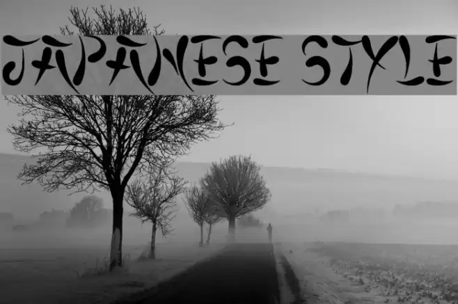 Japanese Style Font examples