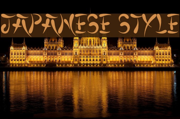 Japanese Style Font examples