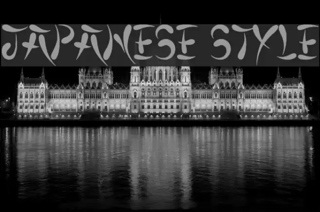 Japanese Style Font examples
