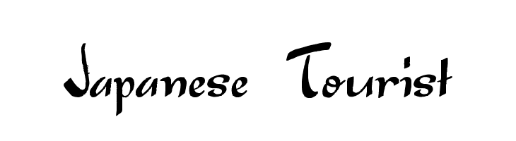 Japanese Tourist Font