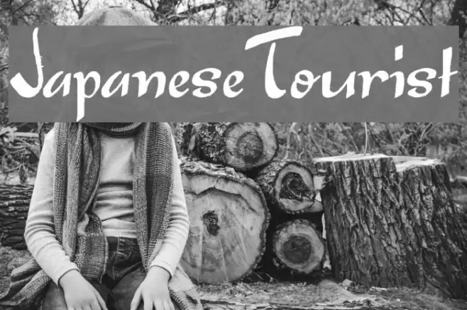 Japanese Tourist Шрифта examples
