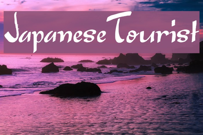 Japanese Tourist Font examples