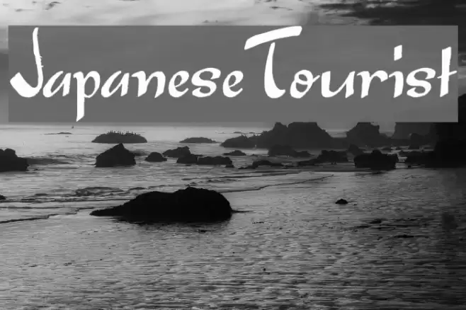Japanese Tourist Шрифта examples