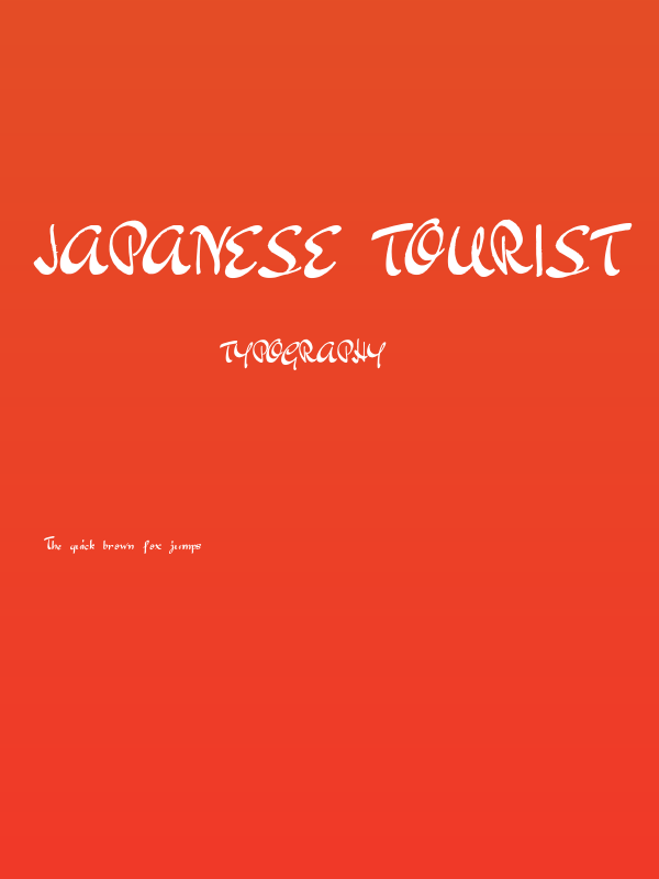 Japanese Tourist Poster