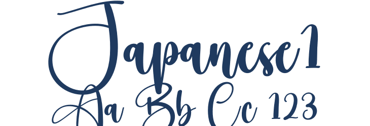 Japanese1 Font Preview