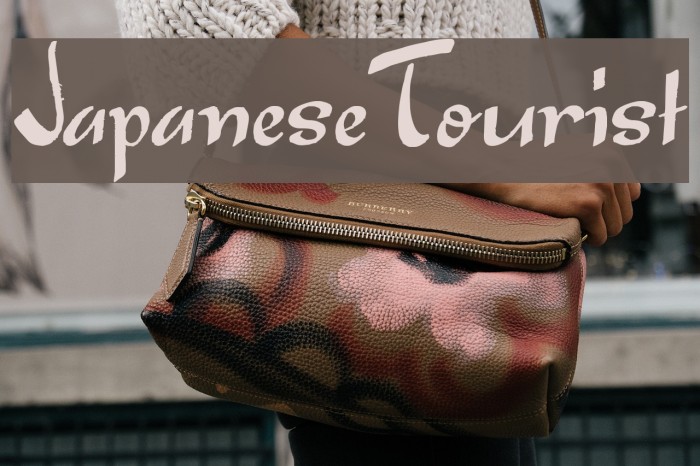 JapaneseTourist Font examples