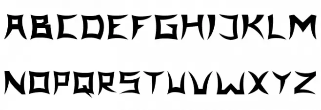 Japanola Bold Schriftart Groß