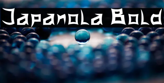 Japanola Bold Example 1