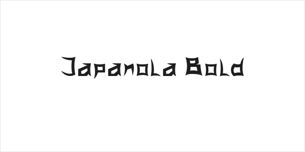 Japanola Bold Logo