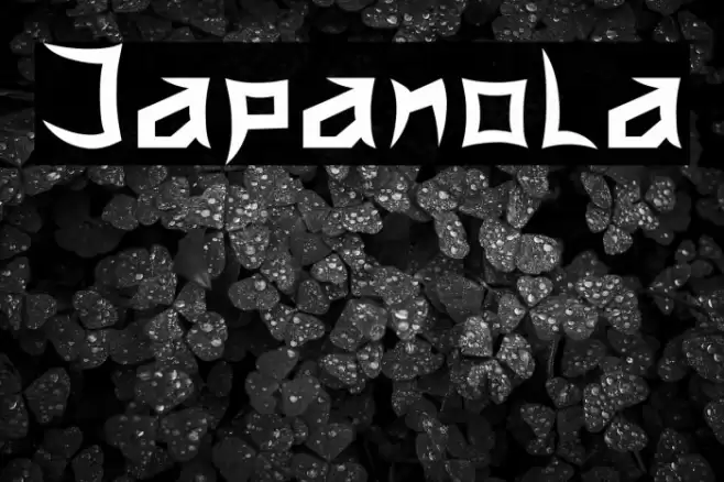 Japanola Font examples