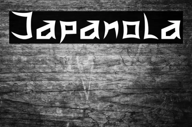 Japanola Font examples