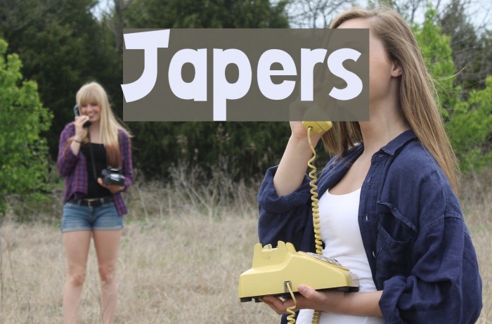 Japers Font examples