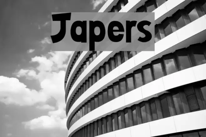 Japers Font examples