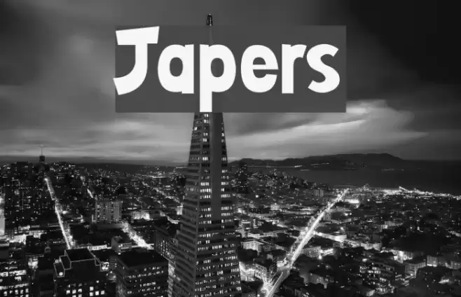 Japers Font examples