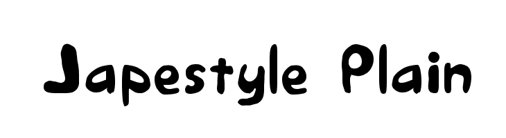 Japestyle Plain  Frei Schriftart Herunterladen