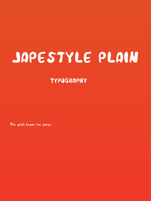 Japestyle Plain Poster
