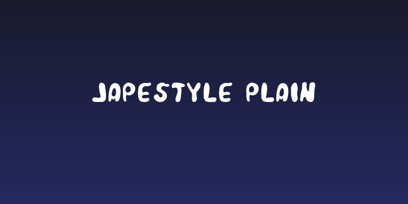 Japestyle Plain Social Header