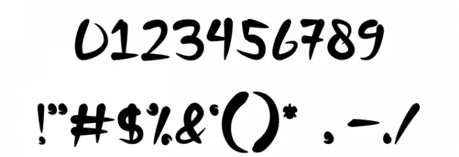 Japon Font OTHER CHARS