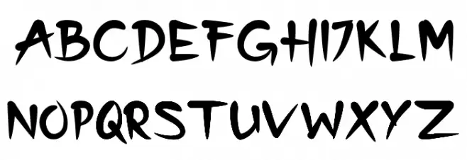 Japon Schriftart Groß