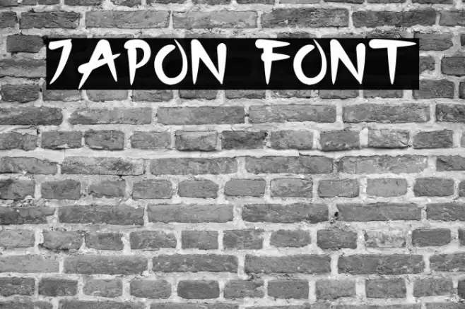 Japon Font examples