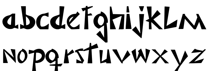 Japonesa Font LOWERCASE