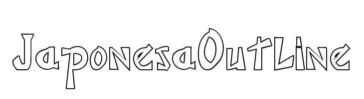 JaponesaOutline  フリーフォントのダウンロード