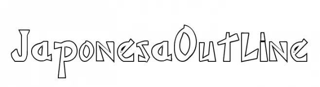 JaponesaOutline  Frei Schriftart Herunterladen
