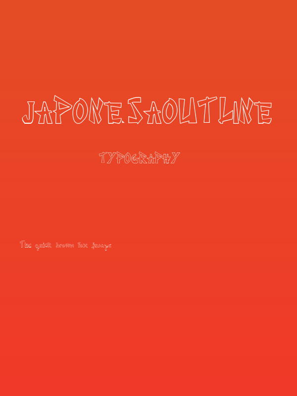 JaponesaOutline Poster