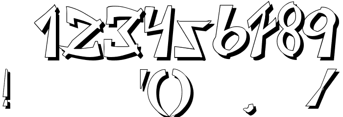 JaponesaShadow Font OTHER CHARS