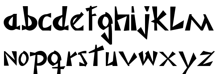Japonesa Font LOWERCASE