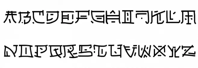 Japperneese Schriftart Groß