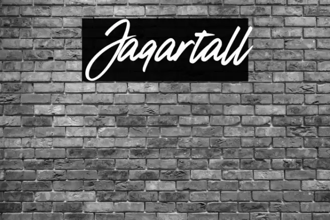 Jaqartall Font examples