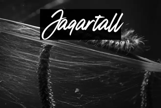 Jaqartall Font examples