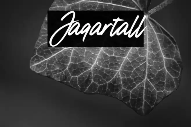 Jaqartall Font examples