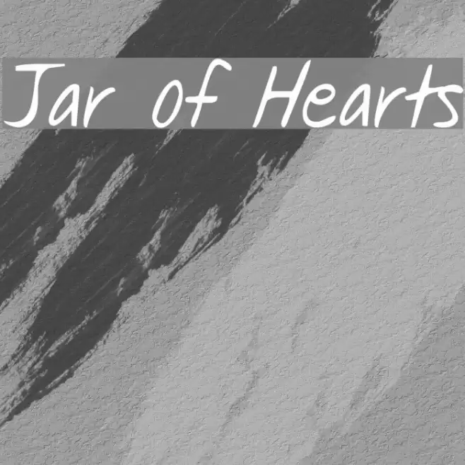 Jar of Hearts Font examples