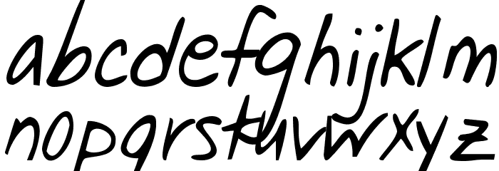 Jar of Hearts Font LOWERCASE
