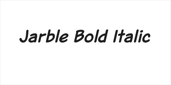 Jarble Bold Italic Logo