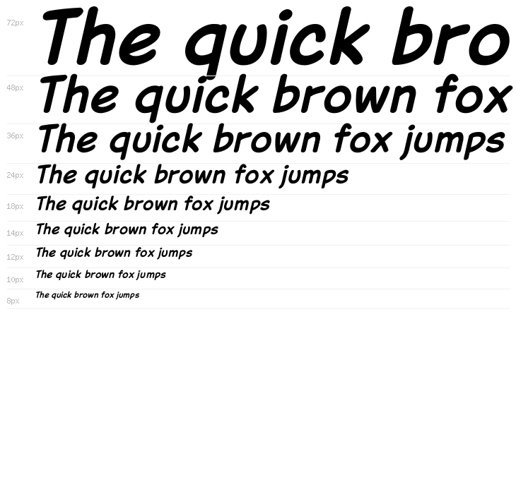 Jarble Bold Italic Waterfall