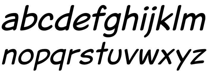 Jarble Italic Font LOWERCASE