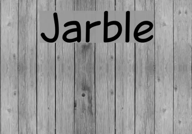 Jarble Font examples