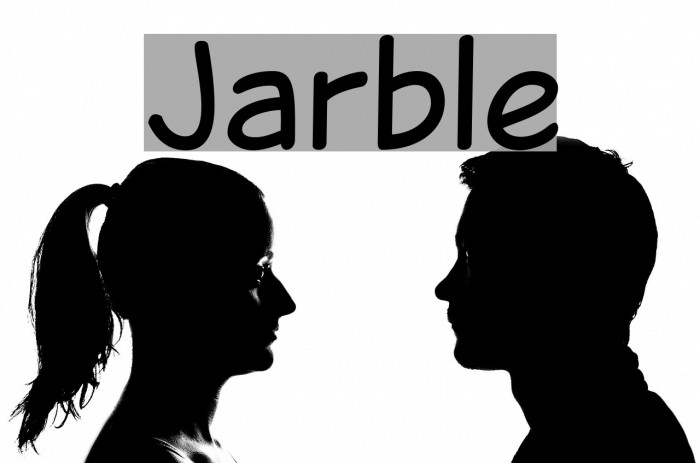 Jarble Font examples