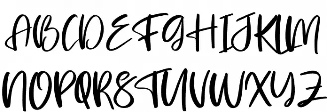 Jarchook 字体 大写