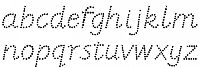 Jardotty フォント 小文字